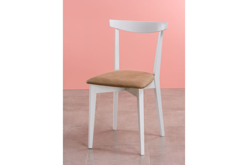 Кухонный стул 04М с мягким сиденьем, оббивка с искусственной замши Apparel Сanna 06 • OLEKSENKO Столы и Стулья •