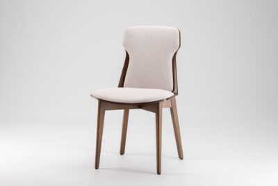 Кухонный стул "Леман" бежевая обивка рогожка Fabric Lab Admiral 17 • OLEKSENKO Столы и Стулья •